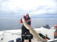 14 Ulf, endlich wurde seine M&uuml;he belohnt Lengfisch, 14kg, 1,44 m